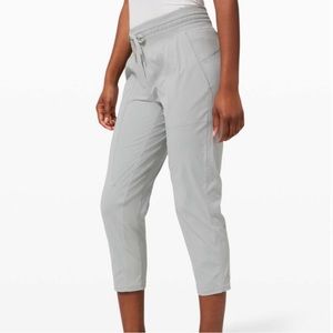 NWOT Lululemon Dance Studio Crop; unlined; 25”; Silver Drop Gray; size 4